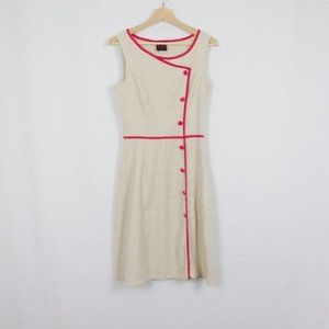 Folter Sleeveless Linen Blend Retro Dress